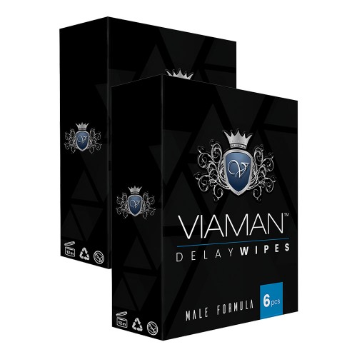 

Viaman Ejaculation Control Delay Wipes - Male Enhancement Delay Wipes, Discreet Delay Wipes to Control Ejaculation - 2 Packs